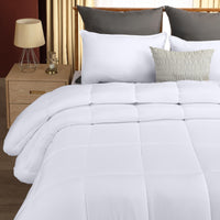 1 x RAW Customer Returns Utopia Bedding duvet 140 x 200 cm, all year round duvet 280 GSM filling, microfiber quilt white  - RRP €20.4