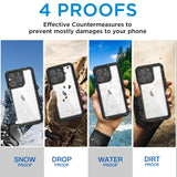 1 x RAW Customer Returns AICase Compatible with iPhone 15 Pro Waterproof Case 360 Degree Protection Outdoor All-round Protection IP68 Certified Full Body Protection, Underwater Protective Case for Phone 15 Pro 6.1 2023 - RRP €24.54