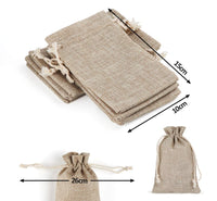 2 x RAW Customer Returns Homewit Cotton Small Bags with Drawstring, 30 PCS Jute Bags 10 15cm Cotton Fabric Bag Natural Bags Reusable Gift Bag Jute for Jewelry Birthday Party Christmas - RRP €23.18