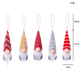 1 x RAW Customer Returns fengman123 10pcs Small Gnome Plush Toy Christmas Decoration Christmas Decorations Handmade Mini Christmas Tree Hanging Decorations for Decorative Purposes - RRP €17.7