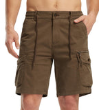 1 x RAW Customer Returns Libin Men s Cotton Cargo Shorts Men Summer Lightweight Leisure Daily Travel Work Brown 44 - RRP €24.0