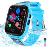 1 x RAW Customer Returns FRLONE Kids Smartwatch Phone IP67 Smartwatch Boys Girls with Touch Screen 5 Games Camera Alarm SOS Call Digital Wrist Watch for 3-13 Years Children Birthday Gift Blue  - RRP €39.32