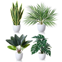 1 x RAW Customer Returns SOGUYI Artificial Plant 40cm Artificial Plants in Pot For Indoor Decor Home Desk Bathroom Bedroom Living Room Decoration 4 Pack  - RRP €58.48