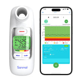 1 x RAW Customer Returns Digital Spirometer with Advanced Flow Meter and Bluetooth for Children and Adults, Home Monitor for Asthma and COPD, PEF FEV1 - RRP €94.37