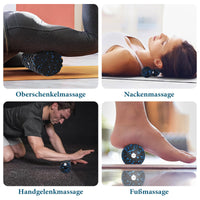 1 x RAW Customer Returns Fascia roll, fascia roll set consisting of 3D texture massage fascia roll spine mini fascia roll fascia ball, foam roller for yoga, connective tissue metabolism, muscle massage, with poster - RRP €28.22