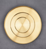 6 x Brand New Jovivi Decorative Tray Stainless Steel Round Gold 12.5 20 30cm for Jewelry Makeup Plate Coffee Bathroom Modern Decoration 30cm  - RRP €218.28