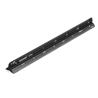 1 x RAW Customer Returns Triangular Scale Ruler Aluminum Triangular Ruler Scale Ruler Triangular Laser Engraved 1 20 25 50 75 100 150.17cm - RRP €9.99