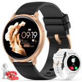 1 x RAW Customer Returns Nemheng Smartwatch with telephone function, 1.32 inch touchscreen wristwatch IP67 waterproof fitness tracker with sleep monitor, heart rate monitor, blood pressure, music control, pedometer, sports watch - RRP €54.88