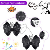 3 x RAW Customer Returns Ulikey spider costume girls, 4-piece carnival costume spider costume, fairy costume children with tiara, wings, magic wand and tiara, butterfly costume for carnival cosplay party - RRP €53.52