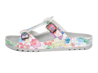 1 x Brand New Aerosoft Women s Comfortable Mules with Memory Foam Insole and 2 Adjustable Buckles White Multicolor, numeric 42 , Memory White, 42 EU - RRP €51.6