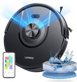 1 x RAW Customer Returns Laresar vacuum robot with wiping function, vacuum robot with smart mapping, LIDAR navigation, 5000Pa vacuum robot Mars01 up to 180min, 250 ml water tank, ideal for pet hair, carpet, hard floor - RRP €181.5