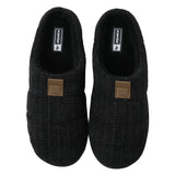 1 x RAW Customer Returns JOMIX Men s Winter Closed Slippers Warm and Comfortable Home Winter Slippers MU3436 MU6054 A Black, 43  - RRP €18.64