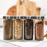 3 x Brand New ARTREE 4 Pieces 580 ml Glass Jars with Lids, Kitchen Storage Jars, Glass Jars with Screw Lid, Mason Jar with Lids, Glass Spice Jars - Ideal for Gifting - RRP €68.4