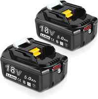 4 x RAW Customer Returns Pack of 2 5000 mAh Li-ion batteries replacement battery for Makita battery 18 V BL1850 BL1860B, BL1850, BL1840, BL1830, BL1820B, BL1815 compatibility for Makita power tools - RRP €182.0