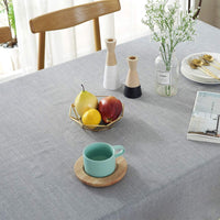 1 x RAW Customer Returns meioro Solid Color Tassel Tablecloth Rectangular Tablecloth Cotton Linen Tablecloth Suitable for Home Kitchen Decoration, Various Sizes - RRP €19.15