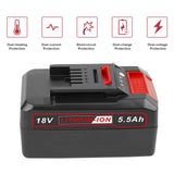 1 x RAW Customer Returns ASUNCELL Replacement Battery for Einhell Power X-Change 18V 5500mAh Battery for Power - RRP €37.99