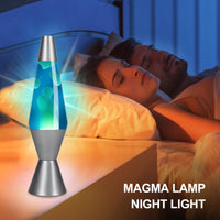 1 x RAW Customer Returns AONESY Lava Lamps for Adults Children 37cm Lava Lamp Lihgt Blue Liquid White Wax Retro Astro Lamp for Home Decoration Beautiful Light Gift for Christmas Birthday Halloween - RRP €36.29