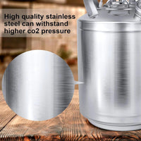 2 x RAW Customer Returns TAZZOR 10 liter beer cleaning barrel, 2 head cleaning container with lid, stainless steel cleaning device for beer dispensing system, stainless steel beer barrel, beer cleaning barrel, stainless steel beer cleaning - RRP €282.84