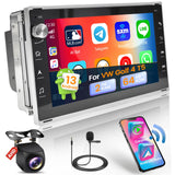 1 x RAW Customer Returns  2G 64G Hikity Android 13 Wireless Carplay Car Radio for VW T5 Golf 4 Passat B5 B-ora Polo MK5 MK4 Transporte 7 Inch Radio 2Din with GPS Navi Android Auto WiFi Bluetooth RDS FM SWC MIC Rear View Camera - RRP €212.99