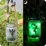 1 x RAW Customer Returns Butterfly Fairy in a Mason Jar, Mostof 2 Pack Hanging Solar Lantern Lights for Outdoors, IP44 Waterproof Garden Light for Outside Green  - RRP €24.78