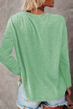 5 x Brand New FANGJIN women s sweater long shirt long sleeve plain tops T-shirt long sleeve shirt spring new tops light green elegant sweatshirt for women S - RRP €139.95