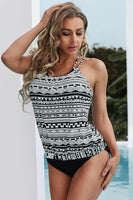 1 x RAW Customer Returns Aleumdr Women s Tankini, Two Piece Swimsuit, Patterned Tankini S-XXL, A-2, S - RRP €30.99