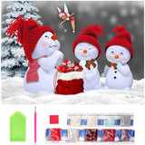 1 x Brand New Gohytal 5D Diamond Painting Snowmen, Christmas Diamond Painting Set for Adults, Children Diamond Painting Winter Snowman Advent Calendar Diamond Painting for Wall Decoration at Home, Christmas - RRP €7.04