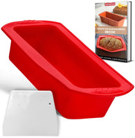 1 x RAW Customer Returns SaMaStyle Premium Silicone Loaf Pan - High-quality bread baking pan made of food-safe silicone - Flexible baking pan for bread and cakes - Heat-resistant silicone cake pan including recipes e-book - RRP €13.1