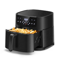 1 x RAW Customer Returns CROWNFUL Air Fryer 6.2L, XXL Hot Air Fryer Electric 8 in 1 Oil-Free Cooker, Hot Air Fryers with LCD Touchscreen and 8 Presets, Precise Temperature Control, Nonstick Basket - RRP €90.74