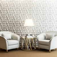 1 x RAW Customer Returns Art3d 33 pieces 3D wall panels diamond highly rigid PVC, 30 x 30 cm, non-deformable, recyclable, waterproof, heat-resistant, odorless, matt white - RRP €70.52