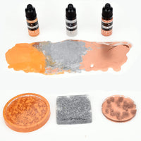 1 x RAW Customer Returns Metallic Alcohol Ink Set - 12 Metal Colors Alcohol Ink for Epoxy Resin, Petri Dish Making, Painting - Shimmer Concentrated Alcohol Ink Resin Ink Colors for Resin Art, DIY Painting - 10ml each - RRP €12.7