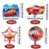 5 x Brand New Naotona Pack of 41 birthday decorations cars, car decoration birthday, car birthday decoration boys, foil balloon, happy birthday banner, cake decoration for children birthday party decoration B  - RRP €47.8