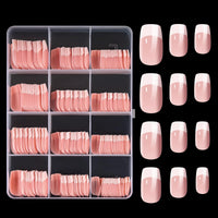 29 x Brand New Arousar Smooth Artificial Nails Square Nail Tips, 240pcs Medium Length Skin Color Fake Nails White Nail Tip for Sticking, French Acrylic Nail Tip DIY Nail Art for Women - RRP €292.03