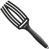 1 x RAW Customer Returns Olivia Garden - Fingerbrush - Boar Nylon bristles - Medium - Black - RRP €15.62