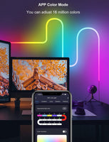 1 x RAW Customer Returns LPDISPLAY RGBIC Neon LED Strip 3m Music Sync, DIY Colorful Light Strip, Works with Alexa and Google Assistant, 3m Neon LED Strip - RRP €27.85