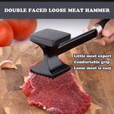 1 x Brand New Ylinwtech 1 PCS Steak Meat Hammer,Meat Tenderiser Set,Meat Tenderizer,Double-Sided Non-Stick Schnitzel Tenderizer,Meat Hammer with Non-Slip Handle - RRP €20.4