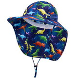 1 x Brand New WAWSAM Girls Sun Hat Adjustable Peaked Cap for Kids Summer Breathable Blue  - RRP €22.8