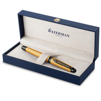 1 x RAW Customer Returns Waterman Expert fountain pen Silver metallic finish with ruthenium trim Medium stainless steel nib with PVD coating Blue ink In gift box, 1 piece 1 pack  - RRP €99.0