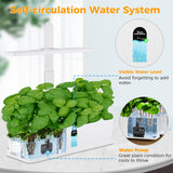 1 x RAW Customer Returns YUCHENGTECH Hydroponic Growing System 9 Pods Indoor Hydroponic Garden with LED Light for Plants Hydroponic Growing Kit Height Adjustable Hydroponic System - RRP €54.32