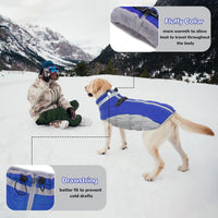 1 x Brand New Hjumarayan Dog Coat Large Dogs - Dog Coat Winter Winter Coat Dog with Harness Dog Jacket Waterproof Dog Coat Lined, Outdoor Dog Coat Hunter Labrador Rose 3XL  - RRP €20.4