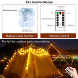 7 x RAW Customer Returns GCMacau Outdoor Battery Operated Fairy Lights, 12M 100 LED Indoor Fairy Lights with 8 Modes, Timer Fairy Lights Battery Operated Waterproof IP65 Crystal Ball Lights for Bedroom Cafe Garden Christmas - RRP €107.94