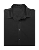 1 x RAW Customer Returns COOFANDY Shirt Men Short Sleeve Non-Iron Business Shirt Regular Fit Casual Shirts Cotton Stretch Men s Shirt Short Sleeve Summer Shirt Formal Shirt Black S - RRP €26.49