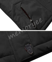 1 x RAW Customer Returns Memoryee Men s Waterproof Fleece Softshell Jacket Winter Warm Ski Outdoor Jacket Windproof Multi-Pockets Black 3XL-Men - RRP €56.46