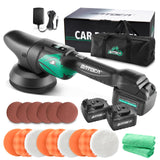 1 x RAW Customer Returns BATOCA S2 Cordless Polisher, LCD Speed Indicator, Orbital Polisher Car Polisher, Eccentric Polisher, Polishing Kit with 2 5000mAh Batteries, 125mm Polishing Sponge, Polishing Pad - RRP €143.8