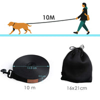 1 x RAW Customer Returns Looxmeer towing leash for dogs, 3m 5m 7m 10m 15m 20m 25m 30m Robust dog leash training leash with storage bag, hand strap and D-carabiner - RRP €15.73