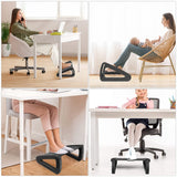 1 x RAW Customer Returns Footrest under desk with massage roller, easily adjustable in six different heights to meet your different angle needs, ideal for home, office and travel. - RRP €26.21