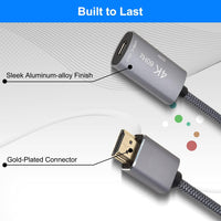 1 x RAW Customer Returns Elebase HDMI male to USB-C female cable adapter with micro USB charging cable, HDMI input to USB Type C 3.1 output converter, 4K 60Hz Thunderbolt 3 adapter for new MacBook Pro, Mac, Surface - RRP €27.99