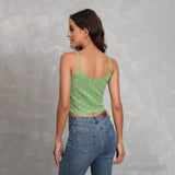 1 x RAW Customer Returns JUOIANTANG Women s T-Shirt Women s Tank Tops Styled Crop Tops for Dating with Small Holes and Spaghetti Straps Light Green M - RRP €9.06