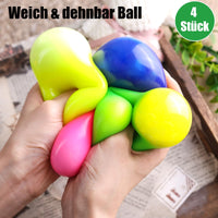 1 x RAW Customer Returns Koogel Birthday Gifts Pack of 4 Stress Balls, Anti Stress Balls 6.3 cm Squeeze Ball Stress Relief Toy for Children Adults Birthday Gifts Kneading Ball Color Changing - RRP €19.2