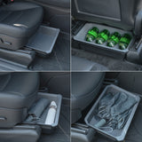 1 x RAW Customer Returns Jawjut Tesla Model Y Seat Organizer TPE ABS Double Concealed Organizer Tesla Model Y Accessories - RRP €30.24